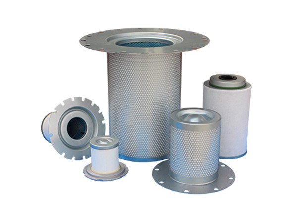 Air compressor oil and gas separator filter element